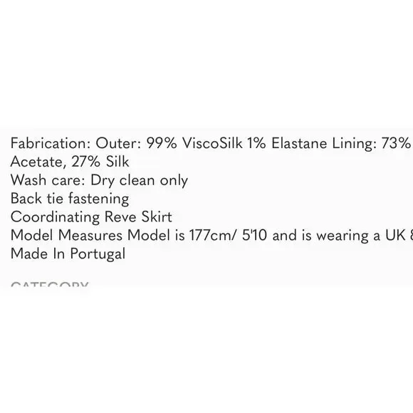 Emilia Wickstead Veronique Lemon Top NWT Size 6